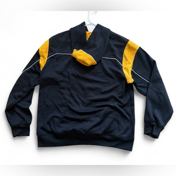 Reebok BostonBruins NHL Black and Yellow Hooded Sweatshirt Logo SzM - Picture 2 of 13